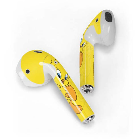 Looney Tunes Tweety Bird Double Apple AirPods Skin