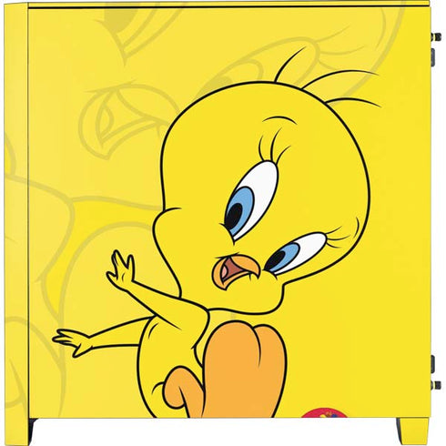 Looney Tunes Tweety Bird Double Corsair 4000D Tempered Glass Mid-Tower ATX Case Skin