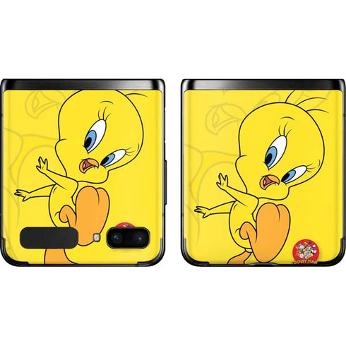 Looney Tunes Tweety Bird Double Galaxy Z Flip Skin