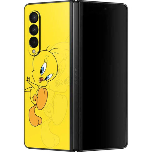 Looney Tunes Tweety Bird Double Galaxy Z Fold3 5G Skin