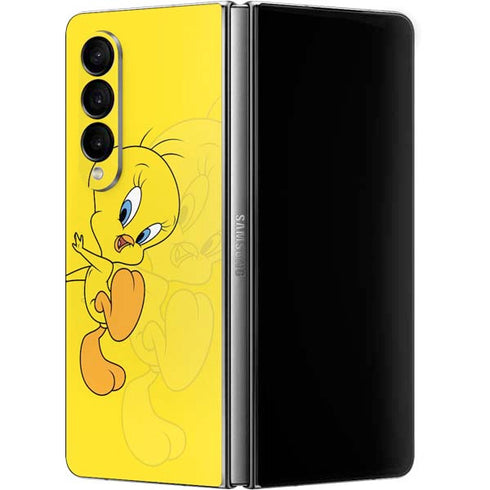 Looney Tunes Tweety Bird Double Galaxy Z Fold4 5G Skin