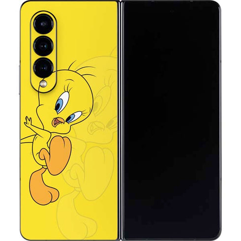 Looney Tunes Tweety Bird Double Galaxy Z Fold4 5G Skin