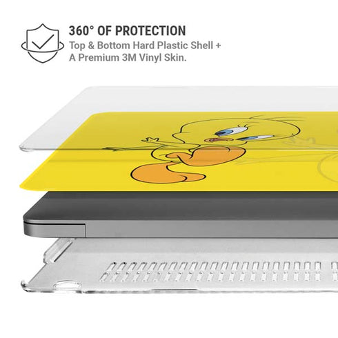 Looney Tunes Tweety Bird Double MacBook Pro 16in (2021-25) Case plus Skin