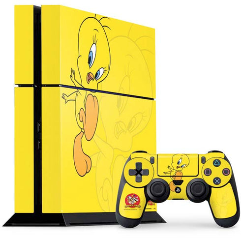 Looney Tunes Tweety Bird Double PS4 Console and Controller Bundle Skin