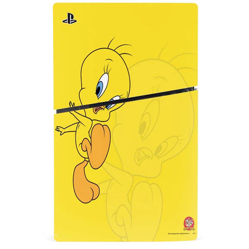 Looney Tunes Tweety Bird Double PS5 Slim Digital Edition Console Skin