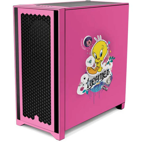 Looney Tunes Tweety Bird Dreamer Corsair 4000D Tempered Glass Mid-Tower ATX Case Skin