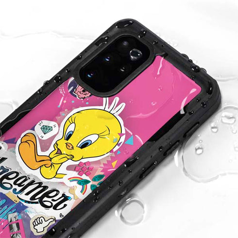 Looney Tunes Tweety Bird Dreamer Galaxy S20 Plus Waterproof Case