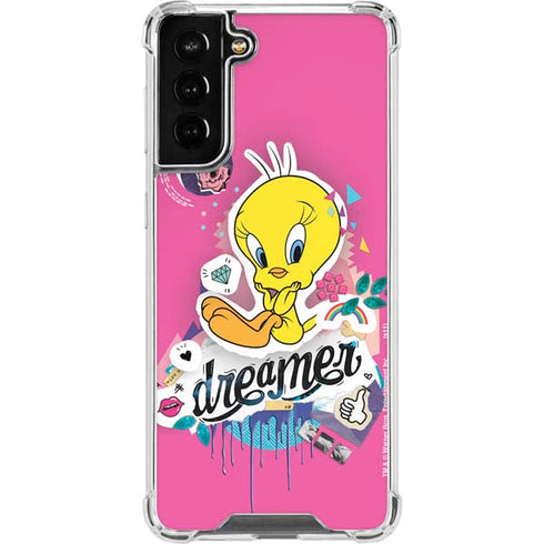 Looney Tunes Tweety Bird Dreamer Galaxy S21 FE Clear Case