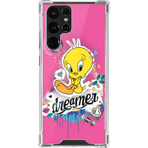 Looney Tunes Tweety Bird Dreamer Galaxy S22 Ultra Clear Case