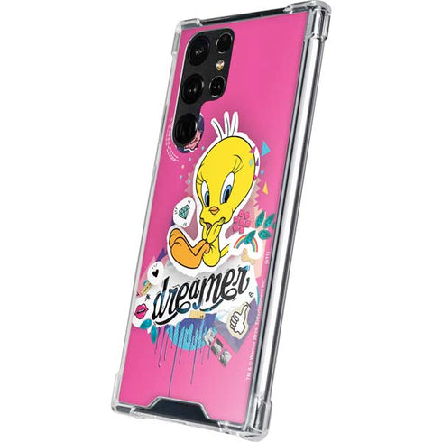 Looney Tunes Tweety Bird Dreamer Galaxy S22 Ultra Clear Case