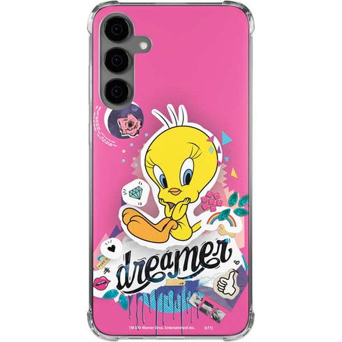 Looney Tunes Tweety Bird Dreamer Galaxy S24 Plus Clear Case