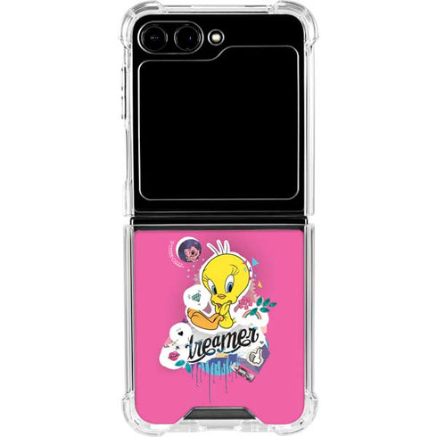 Looney Tunes Tweety Bird Dreamer Galaxy Z Flip5 5G Clear Case