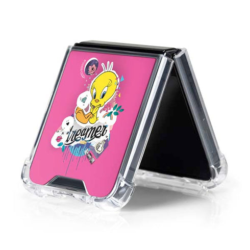 Looney Tunes Tweety Bird Dreamer Galaxy Z Flip5 5G Clear Case