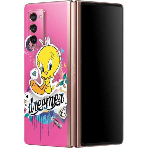 Looney Tunes Tweety Bird Dreamer Galaxy Z Fold2 5G Skin