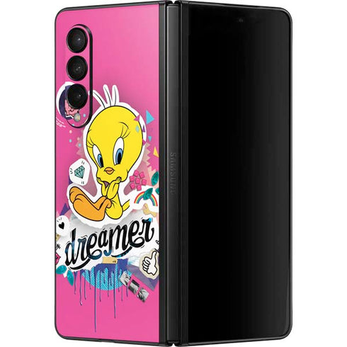 Looney Tunes Tweety Bird Dreamer Galaxy Z Fold3 5G Skin