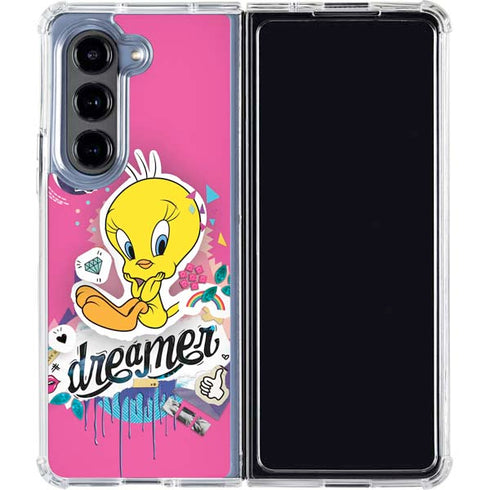 Looney Tunes Tweety Bird Dreamer Galaxy Z Fold5 5G Clear Case