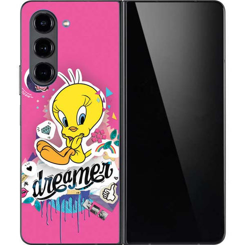 Looney Tunes Tweety Bird Dreamer Galaxy Z Fold5 5G Skin