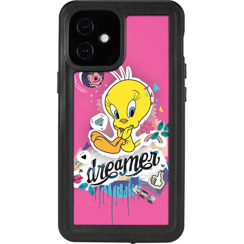 Looney Tunes Tweety Bird Dreamer iPhone 12 Mini Waterproof Case