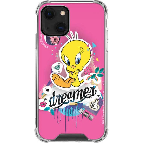 Looney Tunes Tweety Bird Dreamer iPhone 13 Mini Clear Case