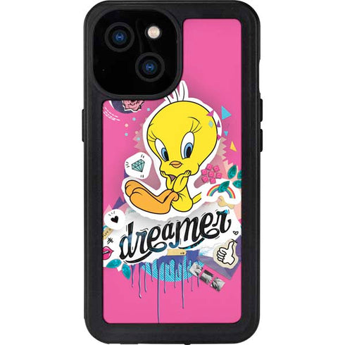 Looney Tunes Tweety Bird Dreamer iPhone 13 Mini Waterproof Case