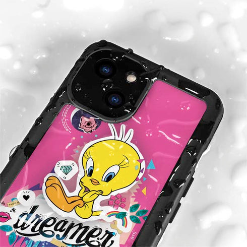 Looney Tunes Tweety Bird Dreamer iPhone 13 Mini Waterproof Case