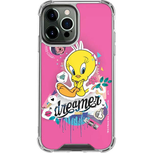 Looney Tunes Tweety Bird Dreamer iPhone 14 Pro Max Clear Case