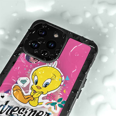 Looney Tunes Tweety Bird Dreamer iPhone 14 Pro Max Waterproof Case
