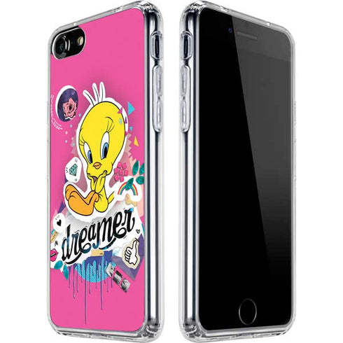 Looney Tunes Tweety Bird Dreamer iPhone SE (2nd & 3rd Gen) Clear Case