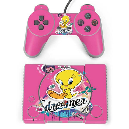 Looney Tunes Tweety Bird Dreamer PlayStation Classic Bundle Skin
