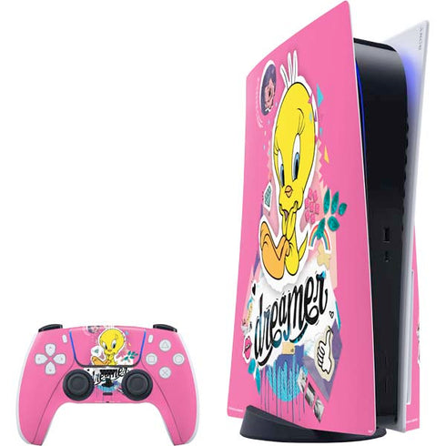 Looney Tunes Tweety Bird Dreamer PS5 Bundle Skin