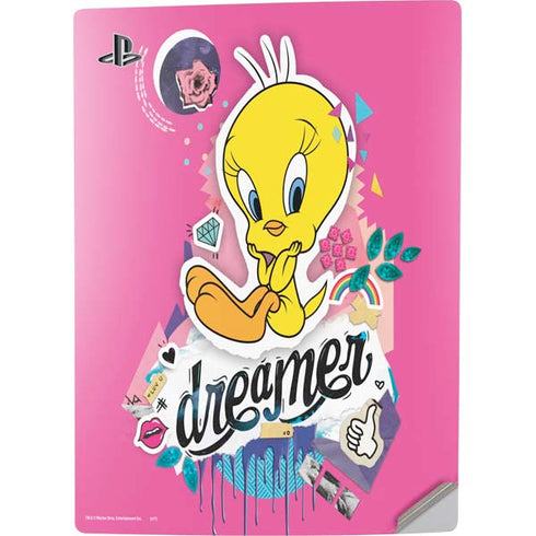 Looney Tunes Tweety Bird Dreamer PS5 Digital Edition Console Skin