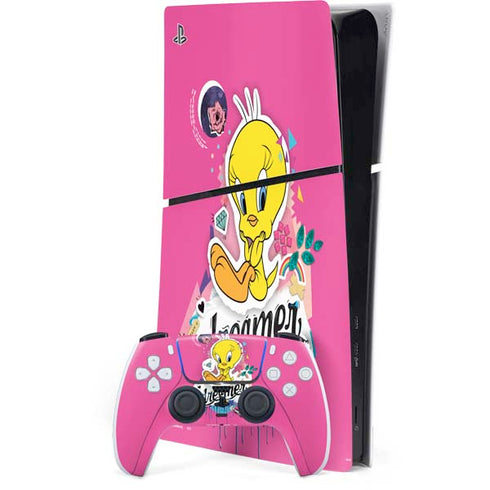 Looney Tunes Tweety Bird Dreamer PS5 Slim Digital Edition Console Skin