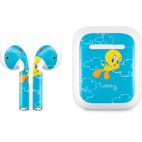 Looney Tunes Tweety Bird Flying Apple AirPods Skin