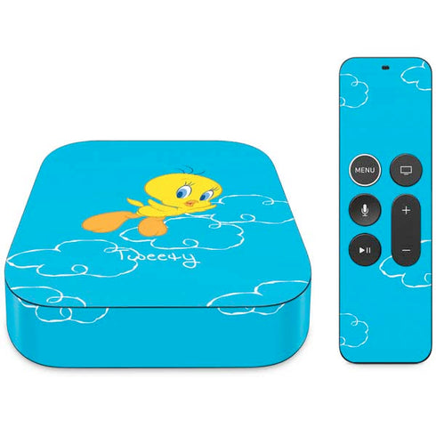 Looney Tunes Tweety Bird Flying Apple TV Skin