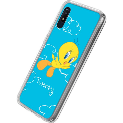 Looney Tunes Tweety Bird Flying Galaxy A10e Clear Case