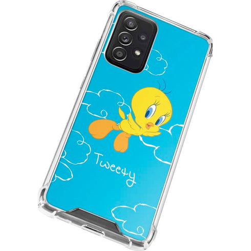 Looney Tunes Tweety Bird Flying Galaxy A52 5G Clear Case
