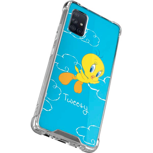 Looney Tunes Tweety Bird Flying Galaxy A71 5G Clear Case