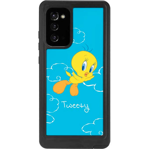 Looney Tunes Tweety Bird Flying Galaxy Note20 5G Waterproof Case
