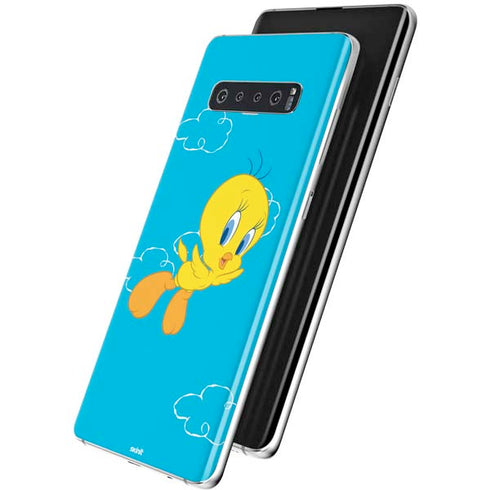 Looney Tunes Tweety Bird Flying Galaxy S10 Plus Skin