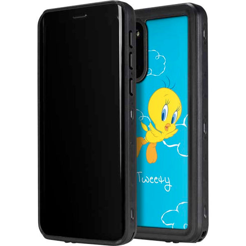 Looney Tunes Tweety Bird Flying Galaxy S20 Waterproof Case