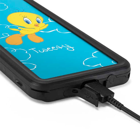 Looney Tunes Tweety Bird Flying Galaxy S20 Waterproof Case