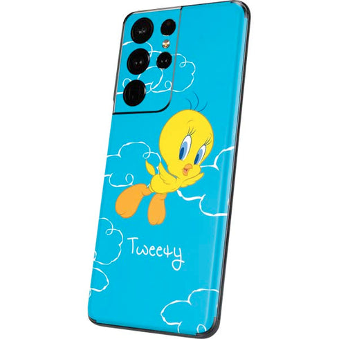 Looney Tunes Tweety Bird Flying Galaxy S21 Ultra 5G Skin