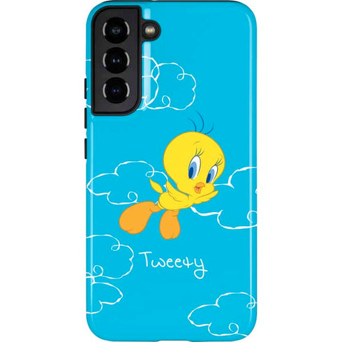 Looney Tunes Tweety Bird Flying Galaxy S22 Plus Pro Case