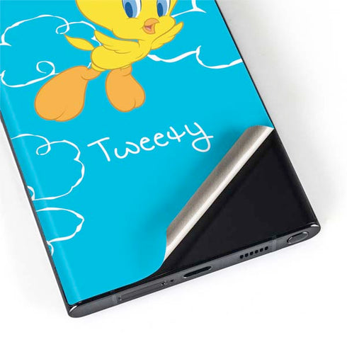 Looney Tunes Tweety Bird Flying Galaxy S22 Ultra Skin