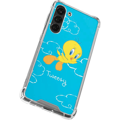 Looney Tunes Tweety Bird Flying Galaxy S23 Plus Clear Case