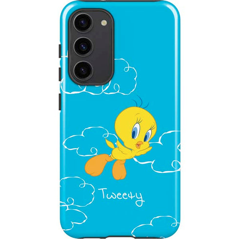Looney Tunes Tweety Bird Flying Galaxy S23 Plus Pro Case