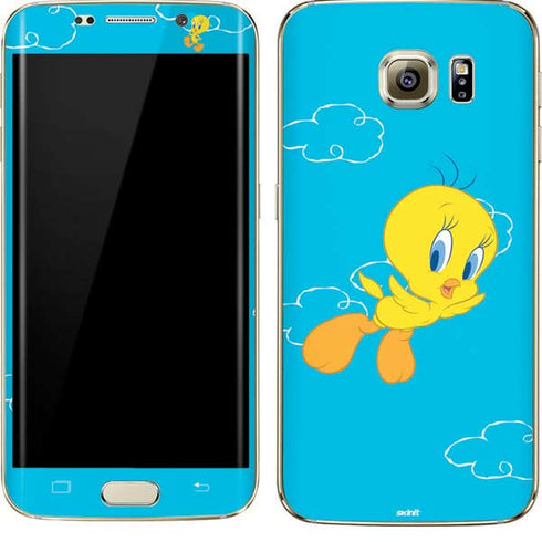 Looney Tunes Tweety Bird Flying Galaxy S7 Edge Skin