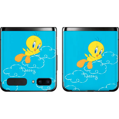 Looney Tunes Tweety Bird Flying Galaxy Z Flip Skin