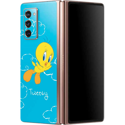 Looney Tunes Tweety Bird Flying Galaxy Z Fold2 5G Skin