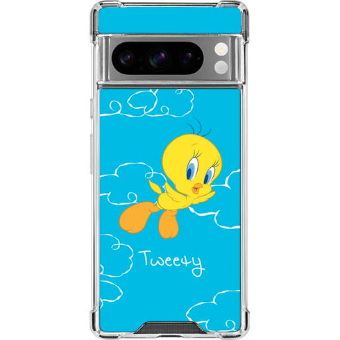 Looney Tunes Tweety Bird Flying Google Pixel 8 Pro Clear Case